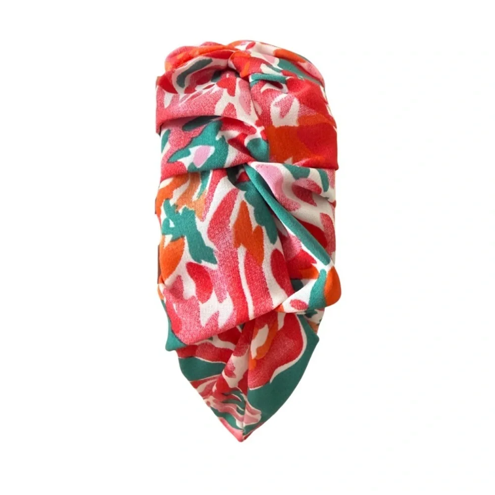 Handmade Colorful Knotted Floral Fabric Headband